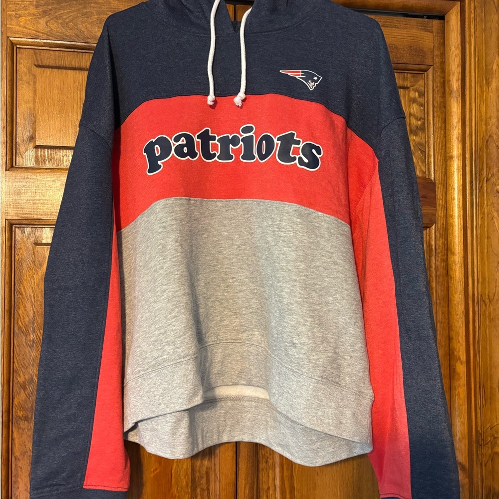 NFL Patriots Hoodie - Red, Gray, and Blue